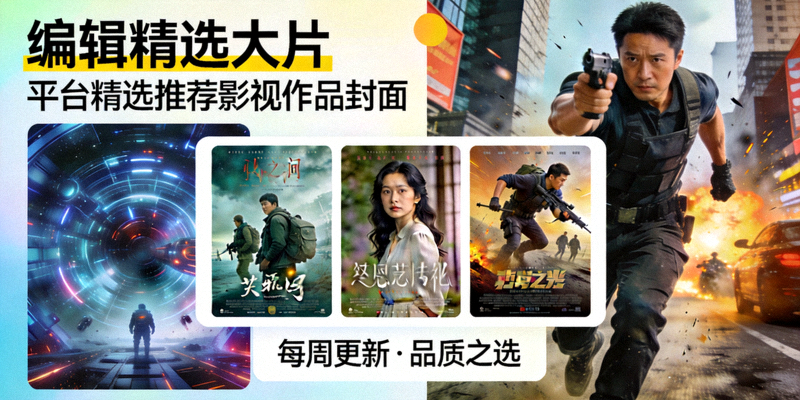 编辑精选大片海报一 - 平台精选推荐影视作品封面